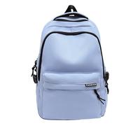 CAZSTYK Sac à dos universitaire de grande capacité, bretelles rembourrées et plusieurs poches pour l'organisation des essentiels du campus, design simple, sac à dos de campus de grande capacité, bleu