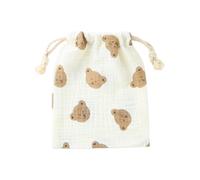 CAZSTYK Sac à langer réutilisable avec cordon de serrage pour bébé - Lavable - Pour petits objets