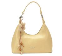 CAZSTYK Sac à main en polyuréthane avec pendentif, sac à bandoulière avec sangle réglable, sac à bandoulière moderne pour femme, tenues décontractées, bandoulière de luxe en polyuréthane, jaune
