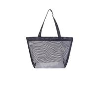 CAZSTYK Sac de plage pliable de grande capacité en maille - Sac de lavage de voyage à bandoulière unique - Organisateurs de voyage - Pochettes de rangement durables - Lavage à main, Noir , Small