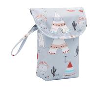 CAZSTYK Sac de rangement imperméable pour couches de voyage de bébé, organiseurs portables de grande capacité, support en tissu Oxford, sac à couches en tissu Oxford