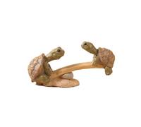 CAZSTYK Sculpture de tortue balançoire en résine pour paysage miniature et accessoires de bureau