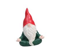 CAZSTYK Sculpture miniature de nains méditants en résine suédois Tomte Elfes Méditations Figurine miniature pour décoration de jardin et terrasse Statue naine