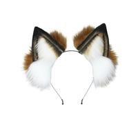 CAZSTYK Serre-tête de carnaval avec oreilles de renard pour femme, bandeau de maquillage pour Pâques, carnaval, cosplay, accessoires pour cheveux
