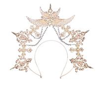 CAZSTYK Serre-tête gothique double couche avec aile d'ange pour femme - Pour festival, fête, spectacles, spectacles
