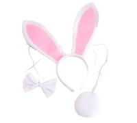 CAZSTYK Serre-tête léger avec nœud papillon et queue - Accessoire de cosplay pour costume rapide - Convient pour les accessoires de cheveux