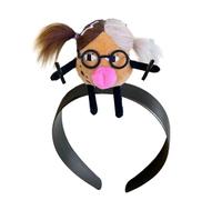 CAZSTYK Serre-tête tressé amusant en forme de poupée de dessin animé, parfait pour les fêtes, les cosplay, les bijoux