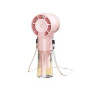 CAZSTYK Speed Ventilateur à main d'extérieur avec cou à suspendre par USB, dispositif de refroidissement brumisateur rechargeable pour voyage et salle de sport
