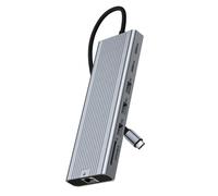 CAZSTYK Station d'accueil 14 en 1 USB C 3.2 prend en charge trois écrans indépendants, transfert de données réseau rapide 4K et station d'accueil triple écran d'alimentation