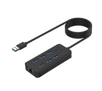 CAZSTYK Station d'accueil USB 3.0 efficace avec fonction bouton et transfert de données rapide 5 Gbit/s, station d'accueil rapide Rj45 en option