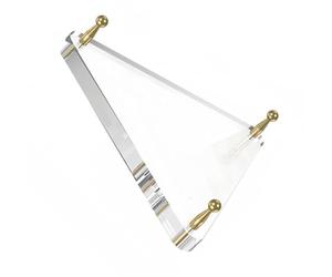 CAZSTYK Support de basket-ball triangulaire en acrylique résistant à l'usure avec base antidérapante pour un placement sûr du football