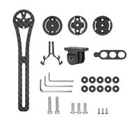 CAZSTYK Support de guidon de vélo pour vélo - Support pour caméra de sport - Lampe de poche - En fibre de carbone