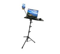 CAZSTYK Support de projecteur pour ordinateur portable extra large réglable en hauteur 63,5 à 63,5 cm - Trépied pliable portable et pliable avec cadre en métal renforcé