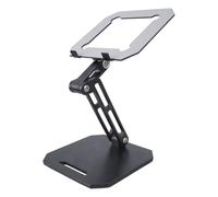 CAZSTYK Support de tablette avec coussinet pliable en silicone résistant aux rayures pour étudier et travailler efficacement Dissipation de la chaleur Support réglable