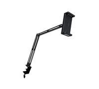 CAZSTYK Support de tablette ergonomique pour bureau à domicile de 4,7 à 13 pouces avec hauteur réglable et base pivotante, support de serrage de bureau