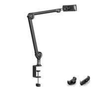 CAZSTYK Support de tablette pour installation de bureau, support à pince pour téléphones et tablettes de 4,6 à 13 pouces pour recettes de cuisine, diffusion de chevet, usage domestique, support