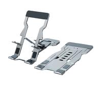 CAZSTYK Support de téléphone fin pliable en aluminium réglable pour plusieurs appareils, y compris les liseuses électroniques et les consoles de jeu, planificateur de bureau avec base antidérapante