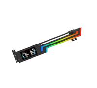 CAZSTYK Support universel pour GPU AntiSag avec affichage de la température et éclairage RVB 5 V 3 broches pour ATX Boîtier ARGB GPU avec affichage de la température