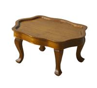CAZSTYK Table basse classique miniature 1/12 pour maisons de poupées, idéale pour exposer des accessoires de cuisine miniatures, décorations de maisons de poupée vintage