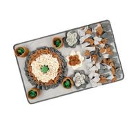 CAZSTYK Tapis d ' activité reniflant pour Chiens | Disposition de cache-croûte multizone, tissu polaire en Polyester doux, tapis d ' enrichissement d ' intérieur 80X50