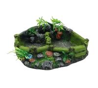 CAZSTYK Terrariums d'alimentation pour reptiles, mangeoires en résines, gamelles pour amphibiens pour boire et manger en toute sécurité