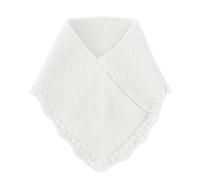CAZSTYK Tour de cou écharpe foulard écharpe chaude détachable faux col chaud hiver cyclisme coupe-vent tricot pour femmes hommes, blanc, Taille unique
