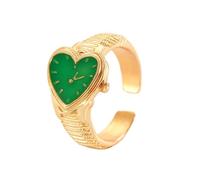 CAZSTYK Unique géométrique réglable en forme de cœur ouvert élégant bijoux accrocheurs pour un amour rétro quotidien, One Size, Comme décrit, Comme décrit.