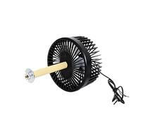 CAZSTYK Ventilateur de bureau portable d'été avec fonctionnement silencieux, cage sûre pour animaux domestiques, ventilateur à suspendre, ventilateur de circulation compact