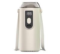 CAZSTYK Ventilateur de bureau rechargeable à 199 vitesses - Petite table de camping - Affichage numérique puissant et silencieux - Pour chambre à coucher, voyage - Clip de refroidissement