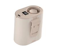 CAZSTYK Ventilateur de ceinture portable portable 100 vitesses de refroidissement avec affichage numérique pour la pêche, l'escalade, ventilateur extrêmement silencieux