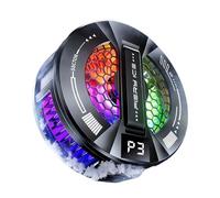 CAZSTYK Ventilateur de refroidissement à semi-conducteur réglable à 3 vitesses avec lumière et clip pour téléphone