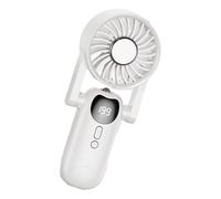 CAZSTYK Ventilateur de refroidissement portable silencieux équipé d'une lampe de poche lumineuse et d'un port de charge USB à affichage numérique. Petit ventilateur
