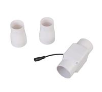 CAZSTYK Ventilateur en PVC étanche 12 V 18 W avec 58 dB pour salle de bain, cuisine, atelier, ventilation