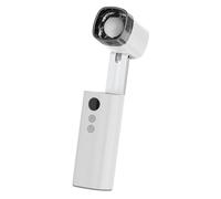CAZSTYK Ventilateur pliable de taille avec lumière LED lumineuse rechargeable haute vitesse pour les voyages, les pique-niques et les urgences, utilisation de refroidissement à haute vitesse
