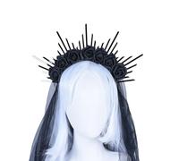 CAZSTYK VirginMary Serre-tête pour femme Couronne de mariage Baroques Fleur Accessoire de coiffure pour fête