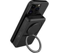 Cazy Batterie Externe magnétique, Powerbank sans Fil adapté à Magsafe, 15W, 10000mAh Pack de Batteries Pliable sur Pied Chargeur Portable, Compatible avec iPhone 12, 13, 14, 15, 16 - Petit et