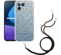 Cazy Chaîne de portable Coque Compatible avec Fairphone 5 Points heureux