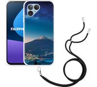 Cazy Chaîne de téléphone portable Coque Compatible avec Fairphone 5 Rocher céleste