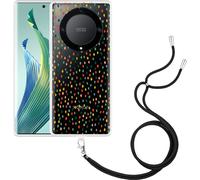 Cazy Chaîne de téléphone portable Coque Compatible avec Honor Magic5 Lite Points heureux