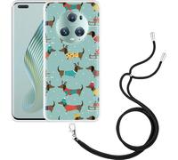 Cazy Chaîne de téléphone portable Coque Compatible avec Honor Magic5 Pro Hivernage du Canard
