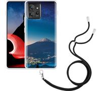 Cazy Chaîne de téléphone portable Coque Compatible avec Motorola ThinkPhone Rocher céleste