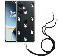 Cazy Chaîne de téléphone portable Coque Compatible avec OnePlus Nord CE 3 Lite 5G Chiller comme un pingouin