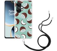 Cazy Chaîne de téléphone portable Coque Compatible avec OnePlus Nord CE 3 Lite 5G Noix de coco