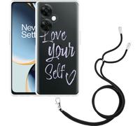 Cazy Chaîne de téléphone portable Coque Compatible avec OnePlus Nord CE 3 Lite 5G T'aimer toi-même