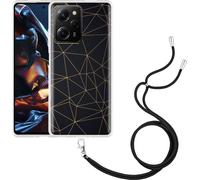 Cazy Chaîne de téléphone portable Coque Compatible avec Poco X5 Pro Luxe