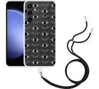 Cazy Chaîne de téléphone portable Coque Compatible avec Samsung Galaxy S23 FE Je vous vois