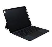 Cazy Coque Arrière + Rabat + Clavier Qwerty Compatible avec iPad 2021 (9e Gén) / 2020 (8e G