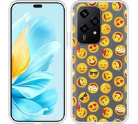 Cazy Coque compatible avec Honor 200 Lite Coque en Silicone - Émoji