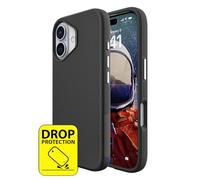 Cazy Coque Compatible avec iPhone 16 Plus Coque - Protection Antichute - Coque Armor - Noir