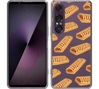 Cazy Coque compatible avec Sony Xperia 1 VII Coque en Silicone – Sandwichs Frikandel
